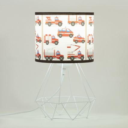 Lampada da tavolo per bambini KIDS ROOM 1xE27/60W/230V Ø 18 cm - Vigili del fuoco
