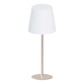 Lampada da tavolo per esterni dimmerabile a sfioramento LED RGBW LUCIA LED/2W/5V 1800/2700/6500K 3600 mAh IP44 beige