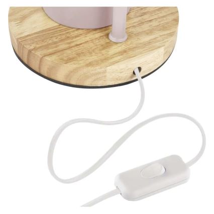 Lampada da tavolo POPPY 1xE27/25W/230V rosa