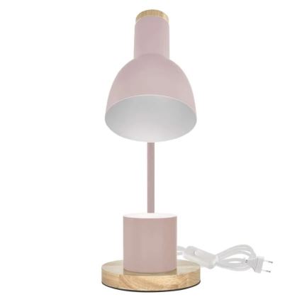 Lampada da tavolo POPPY 1xE27/25W/230V rosa