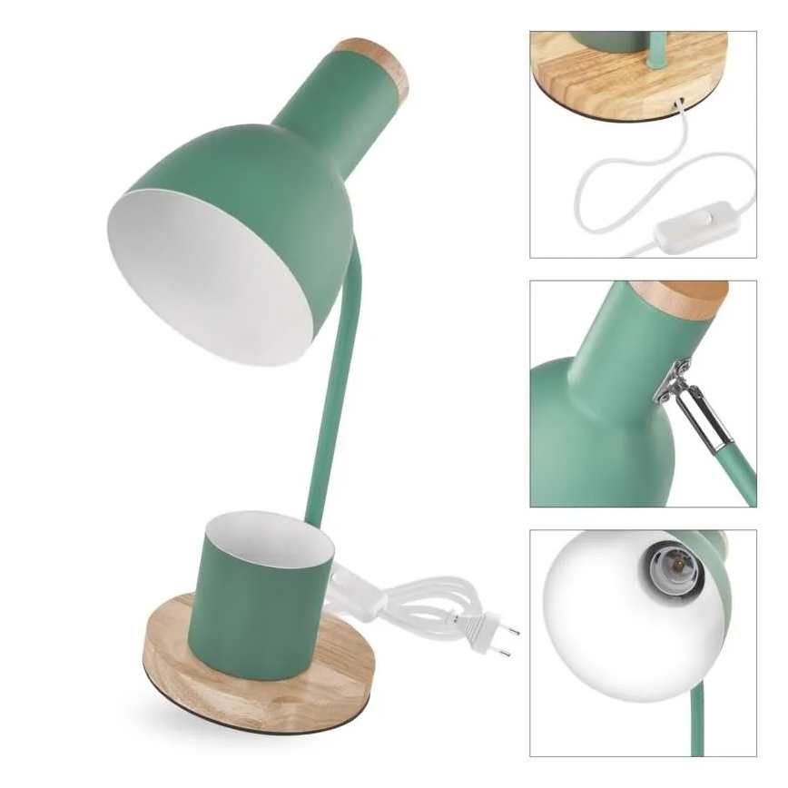 Lampada da tavolo POPPY 1xE27/25W/230V verde