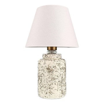 Lampada da tavolo RAMZES 1xE27/40W/230V bianco/beige