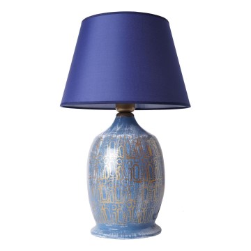 Lampada da tavolo RAMZES 1xE27/40W/230V blu