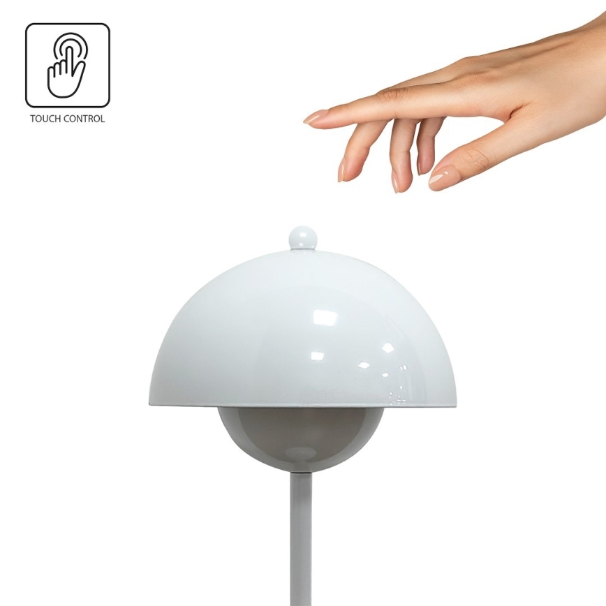 Lampada da tavolo ricaricabile a sfioramento LED COSTA LED/3W/5V 2400 mAh 3000-6000K bianco