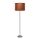 Lampada da tavolo TIMBER 1xE27/60W/230V marrone/cromo opaco