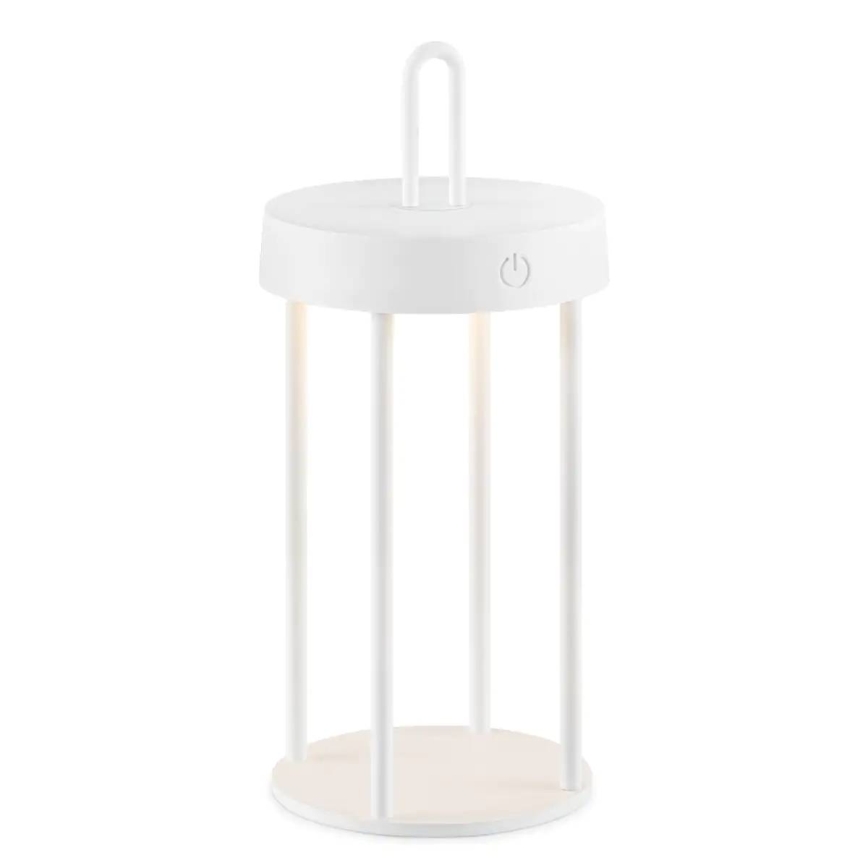 Lampada da tavolo LED dimmerabile per esterni ricaricabile a sfioramento GENTLE LED/1,5W/3,7V 3000 mAh IP44 bianca