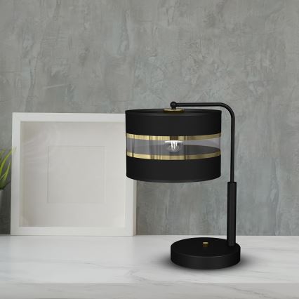 Lampada da tavolo ULTIMO 1xE27/60W/230V nera