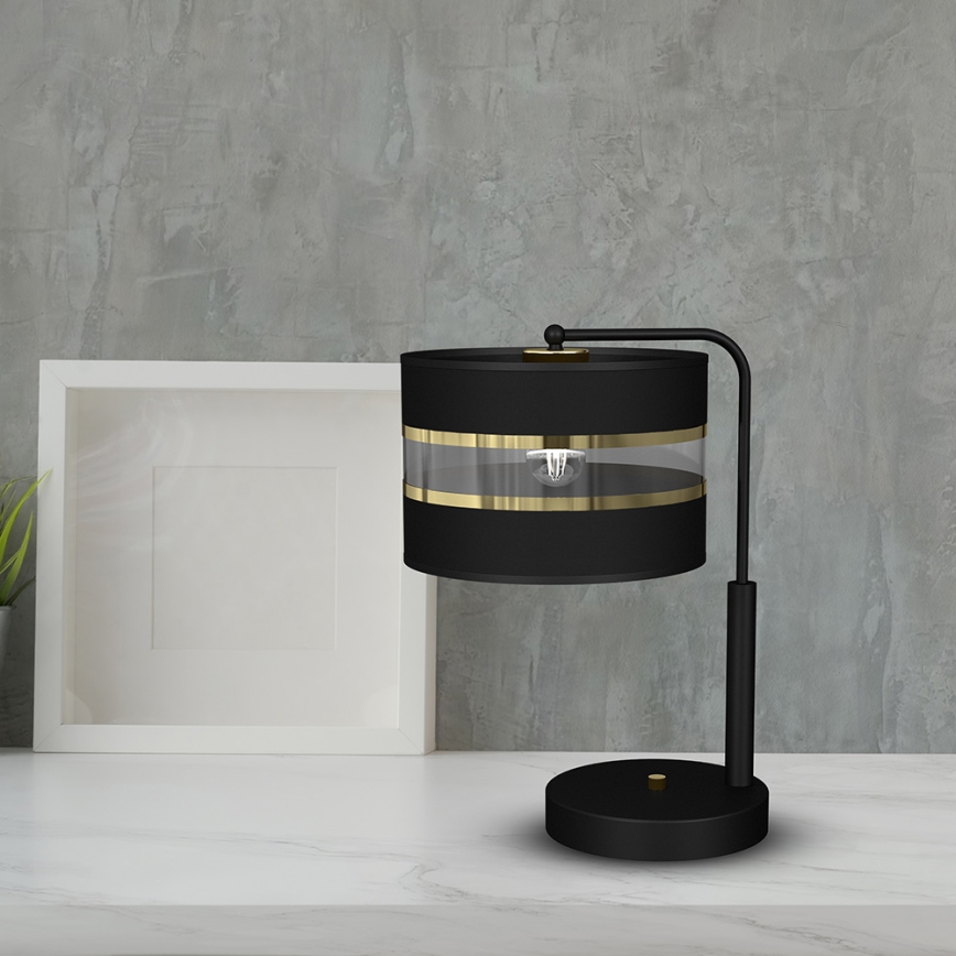 Lampada da tavolo ULTIMO 1xE27/60W/230V nera