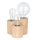 Lampada da tavolo VINCENT 3xE27/15W/230V quercia