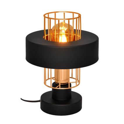 Lampada da tavolo VOLTA 1xE27/15W/230V nero/oro