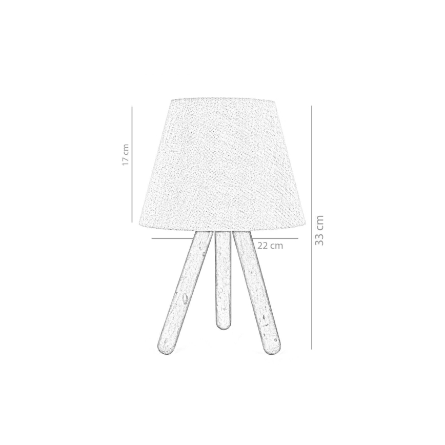Lampada da tavolo WOOD 1xE27/60W/230V beige
