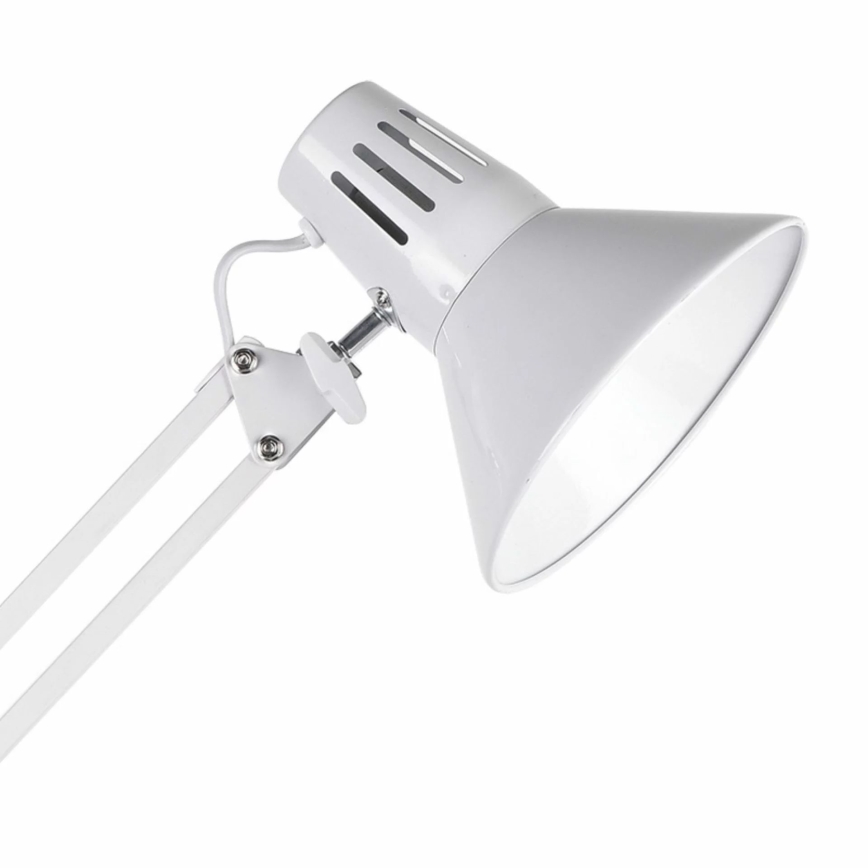 Lampada da tavolo WORKER 1xE27/10W/230V bianco