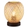 Lampada da tavolo ZANZIBAR 1xE27/20W/230V diametro 18 cm bambù