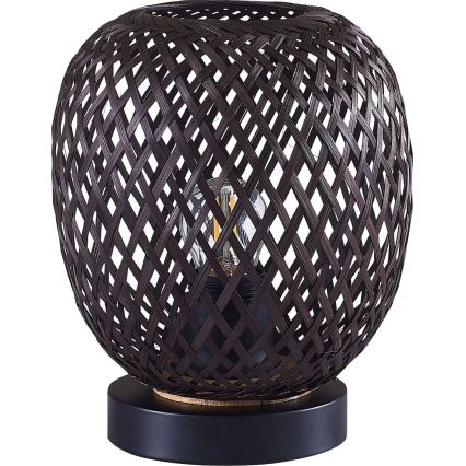 Lampada da tavolo ZANZIBAR 1xE27/20W/230V diametro 18 cm bambù
