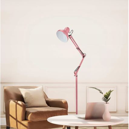 Lampada da terra 1x E27, 40 W, 230 V — rosa