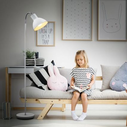 Lampada da terra 1xE27/25W/230V bianca