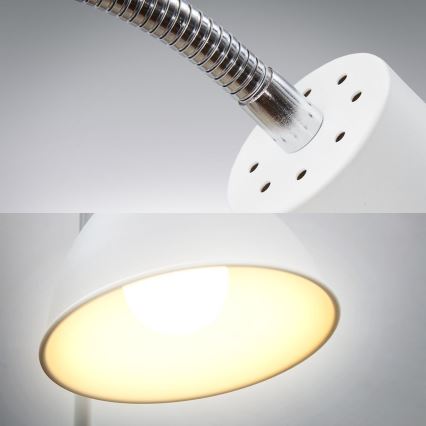 Lampada da terra 1xE27/25W/230V bianca