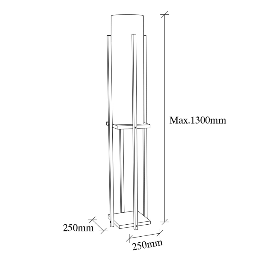 Lampada da terra 1xE27/40W/230V beige