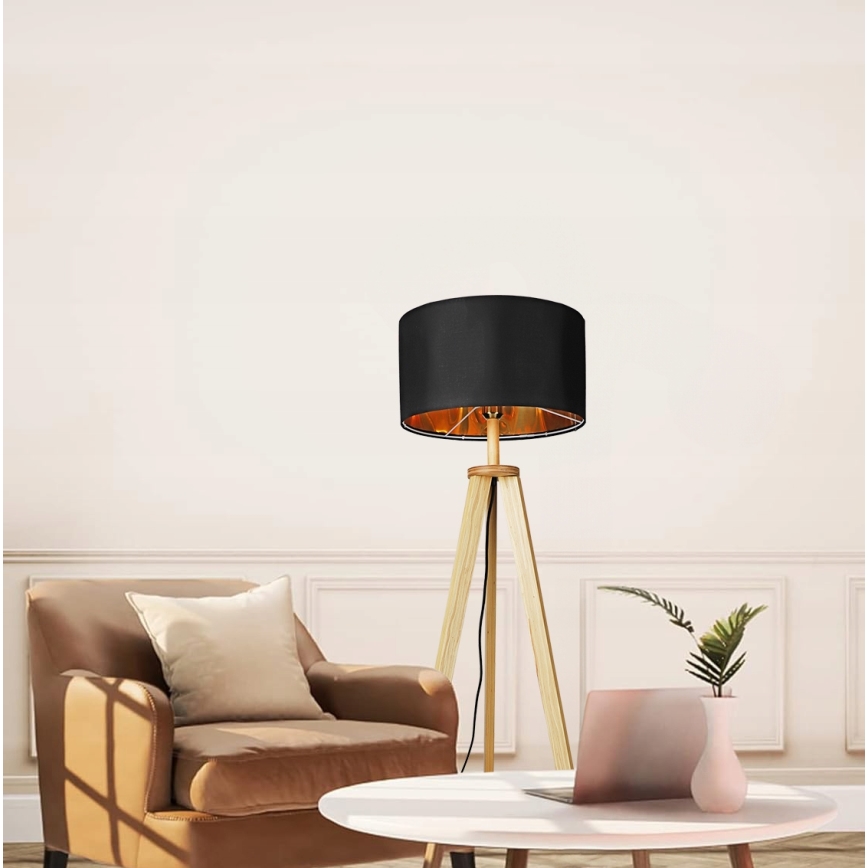 Lampada da terra 1xE27/40W/230V nera