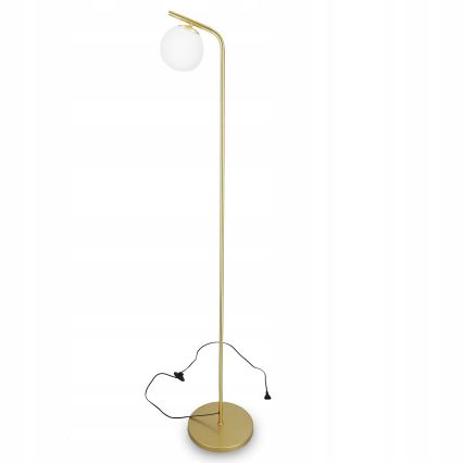 Lampada da terra 1xE27/40W/230V oro/bianco
