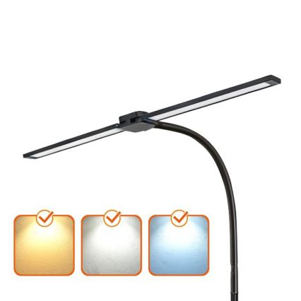 Lampada da terra a LED dimmerabile TEILO LED/14W/230V 3000/4000/6000K nera