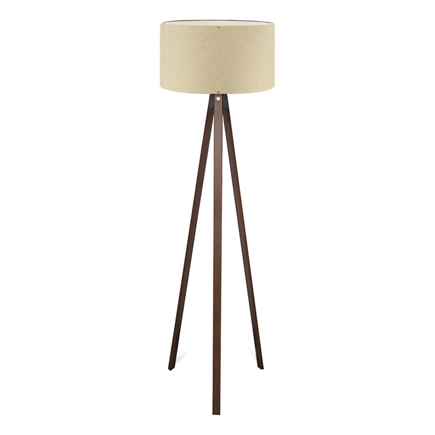 Lampada da terra AYD 1xE27/40W/230V beige/marrone