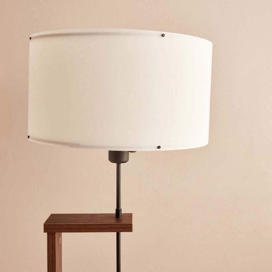 Lampada da terra AYD 1xE27/40W/230V marrone/bianco