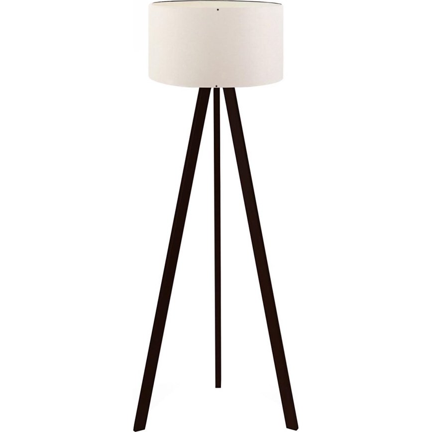 Lampada da terra AYD 1xE27/40W/230V marrone/bianco