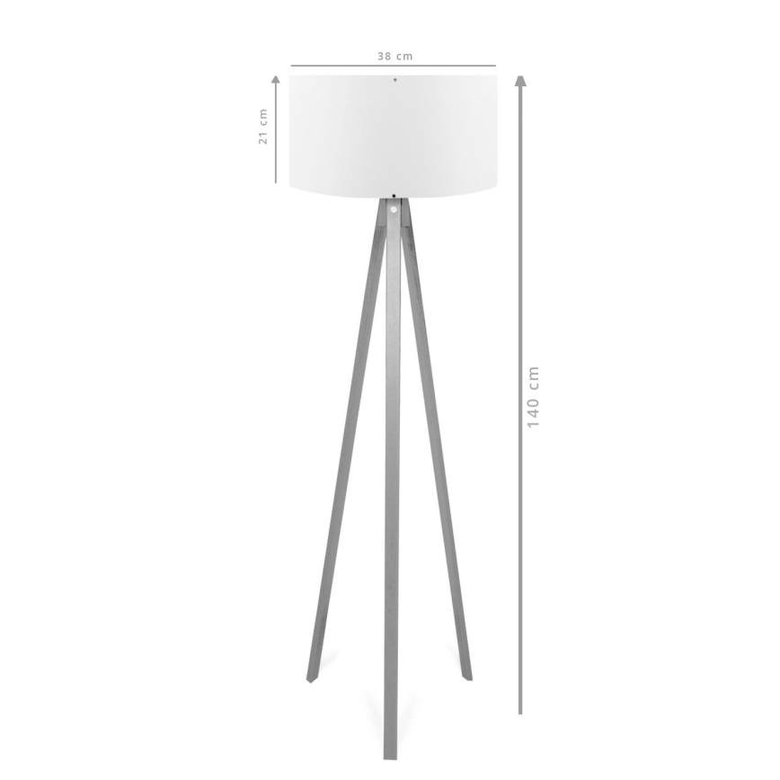 Lampada da terra AYD 1xE27/40W/230V marrone/rosso