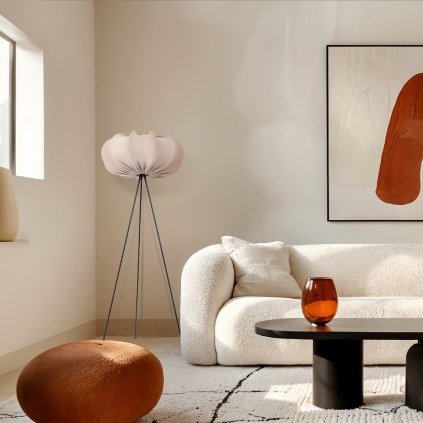 Lampada da terra CAFEE 1xE27/40W/230V beige/nera