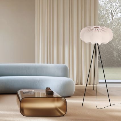 Lampada da terra CAFEE 1xE27/40W/230V beige/nera