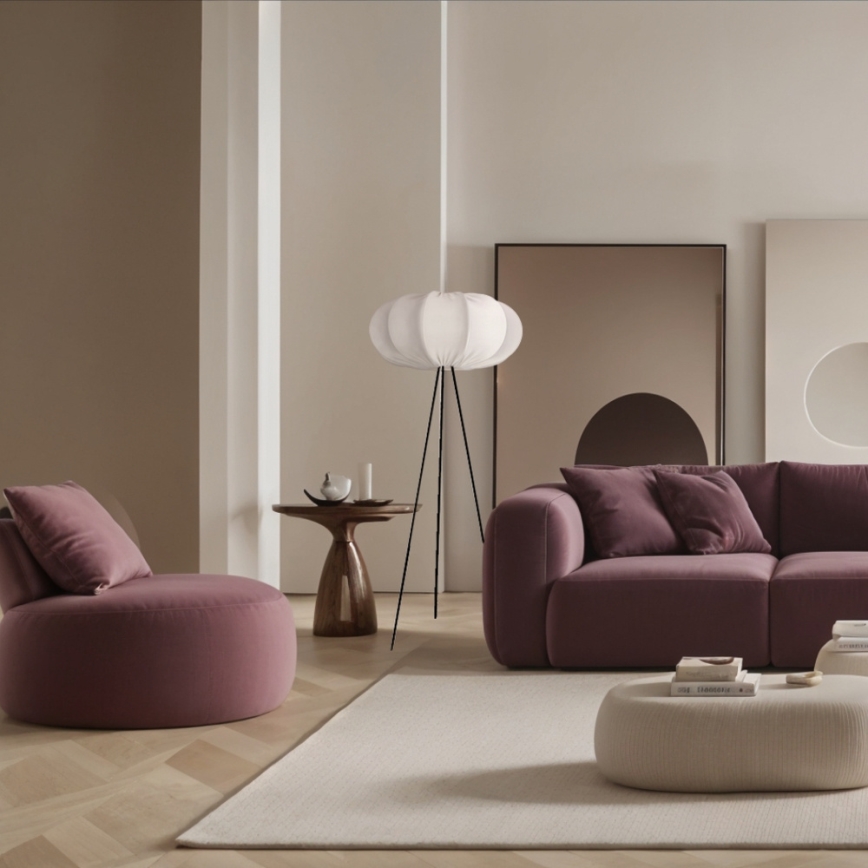 Lampada da terra CAFEE 1xE27/40W/230V bianco/nero