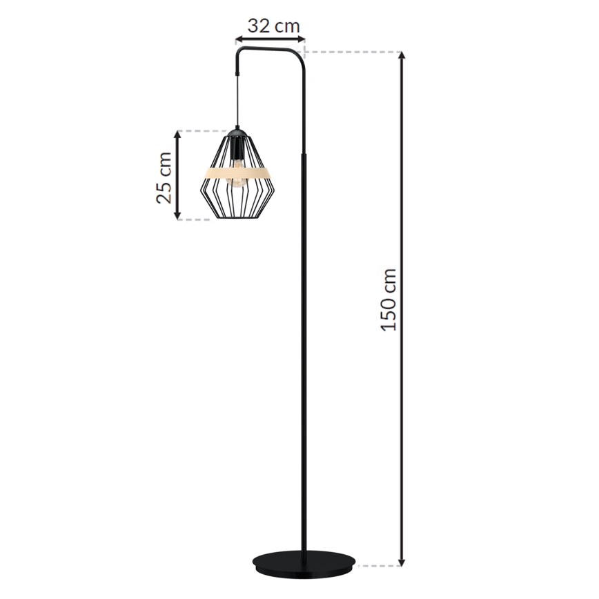Lampada da terra CLIF 1xE27/60W/230V