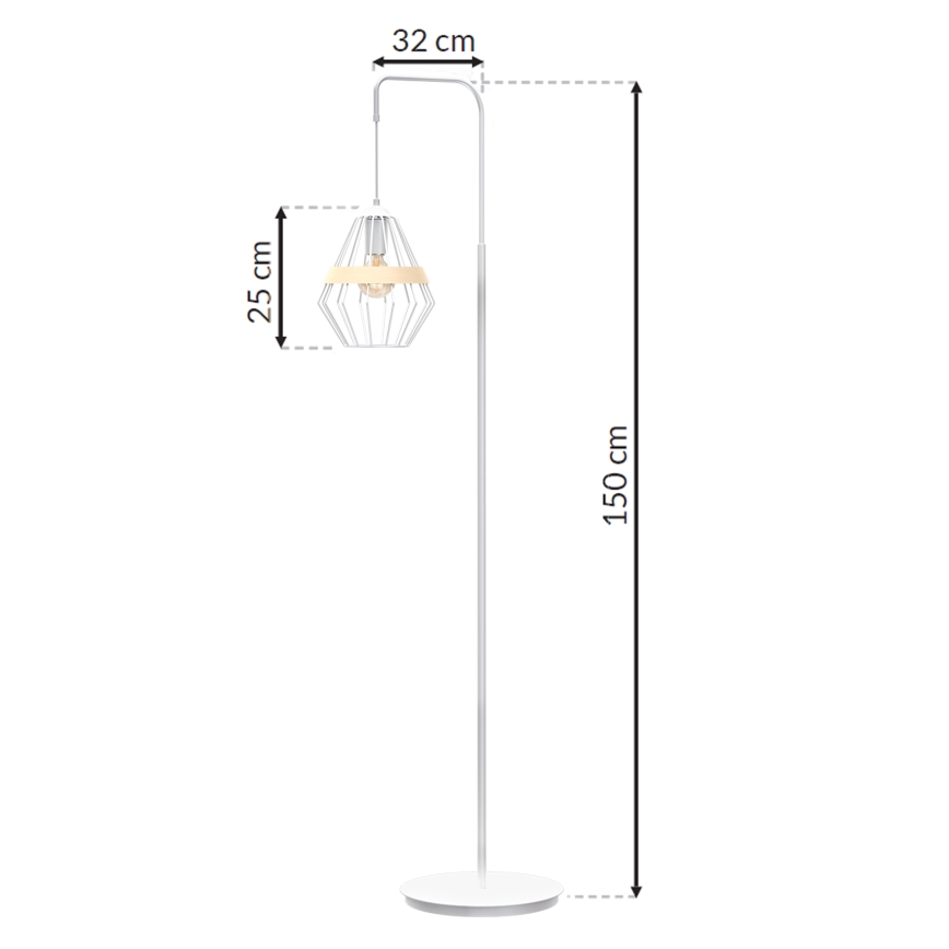 Lampada da terra CLIF 1xE27/60W/230V