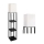 Lampada da terra con ripiani 1xE27/60W/230V nero/bianco