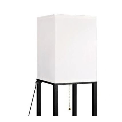 Lampada da terra con ripiani 1xE27/60W/230V nero/bianco