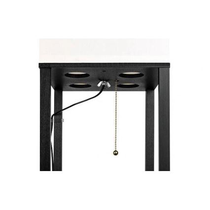 Lampada da terra con ripiani 1xE27/60W/230V nero/bianco