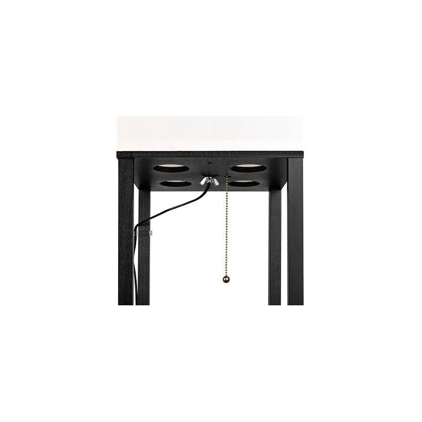 Lampada da terra con ripiani 1xE27/60W/230V nero/bianco