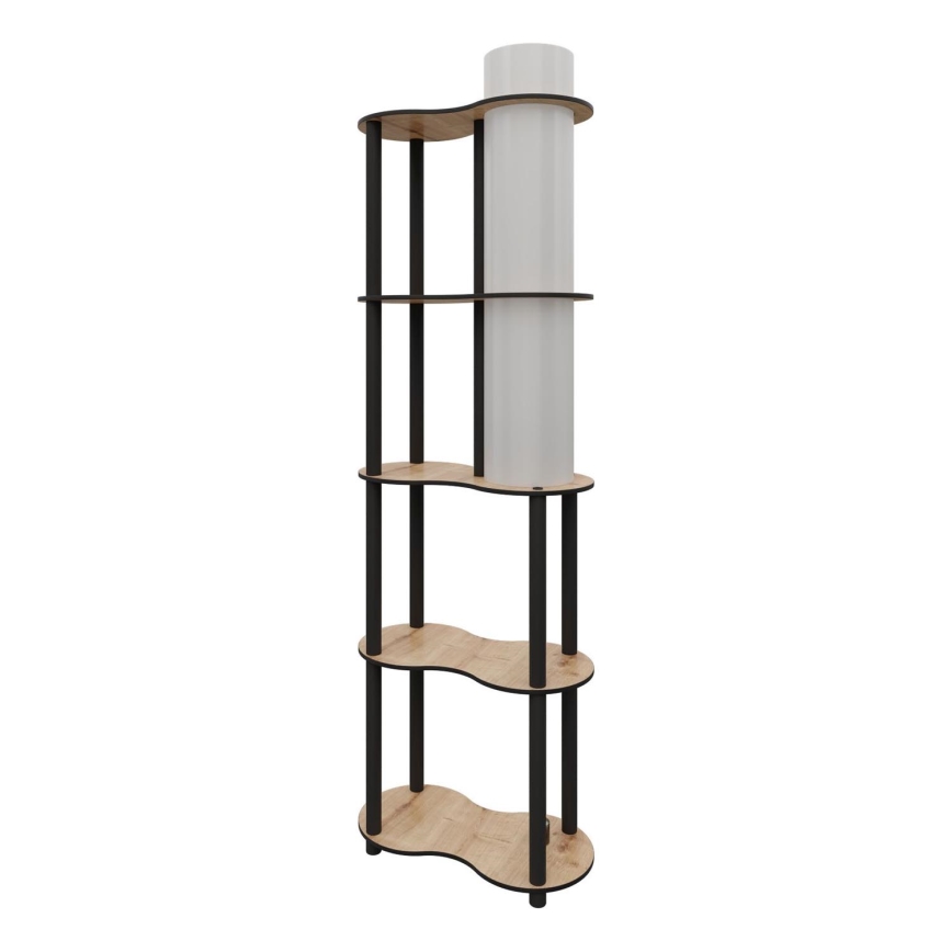 Lampada da terra con ripiani NOTO 1xE27/40W/230V beige/nero