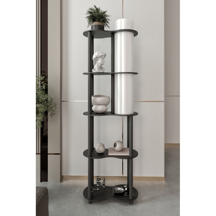 Lampada da terra con ripiani NOTO 1xE27/40W/230V nera