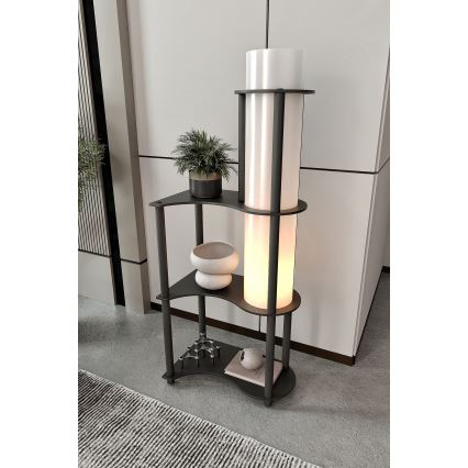 Lampada da terra con ripiani NOTO 1xE27/40W/230V nera
