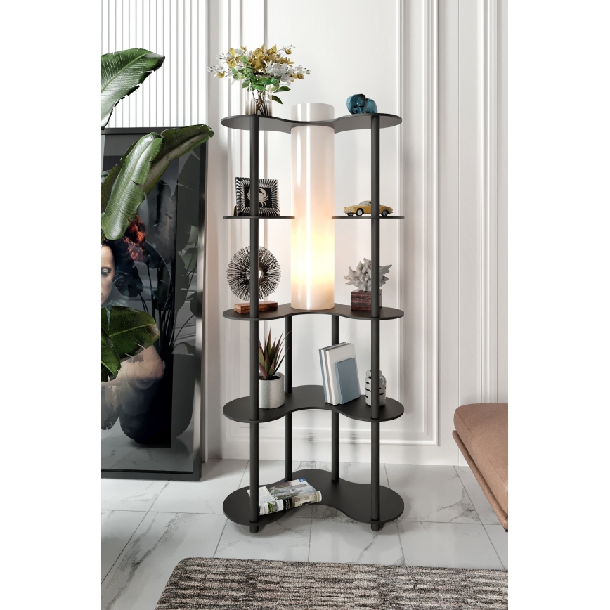 Lampada da terra con ripiani NOTO 1xE27/40W/230V nera
