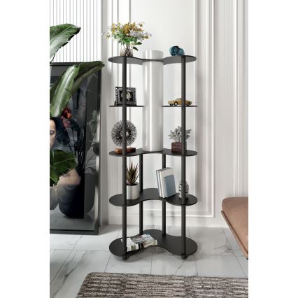 Lampada da terra con ripiani NOTO 1xE27/40W/230V nera