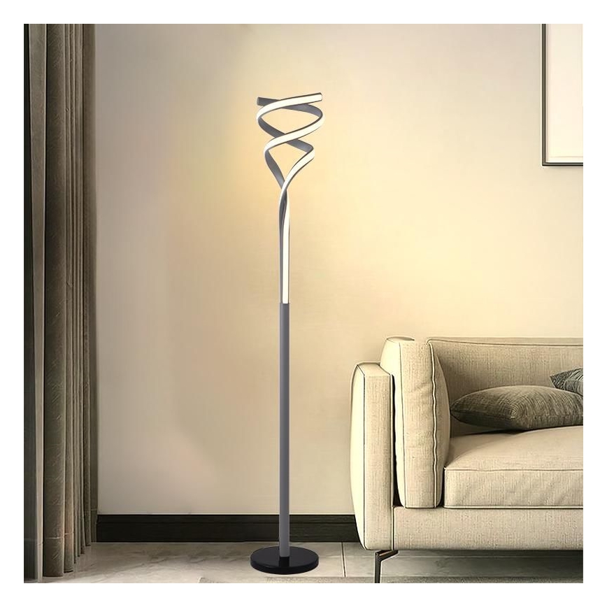 Lampada da terra dimmerabile a LED LED/50W/230V 3000-6500K grigio + telecomando