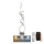 Lampada da terra dimmerabile a LED LED/80W/230V 3000-6500K + telecomando