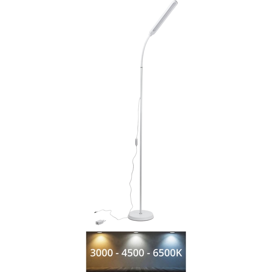 Lampada da terra dimmerabile a LED SIGNUS LED/10W/230V 3000/4500/6500K bianco