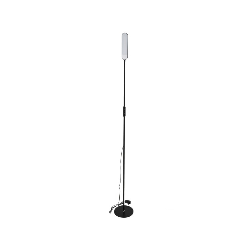 Lampada da terra dimmerabile a LED TEILO LED/10W/230V 3000/4000/6500K nero + telecomando