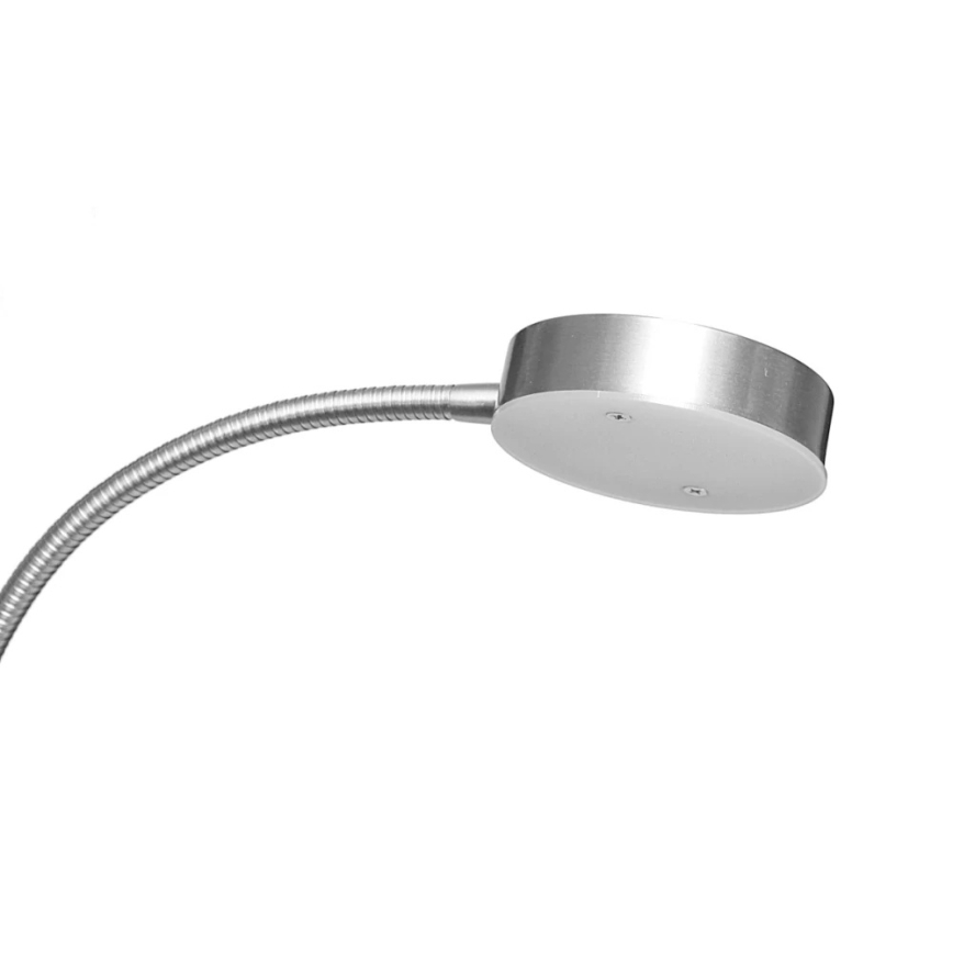 Piantana LED dimmerabile NORA LED/25W/230V 2200/3000/4000K + LED/5W 3000K, cromo opaco, con telecomando