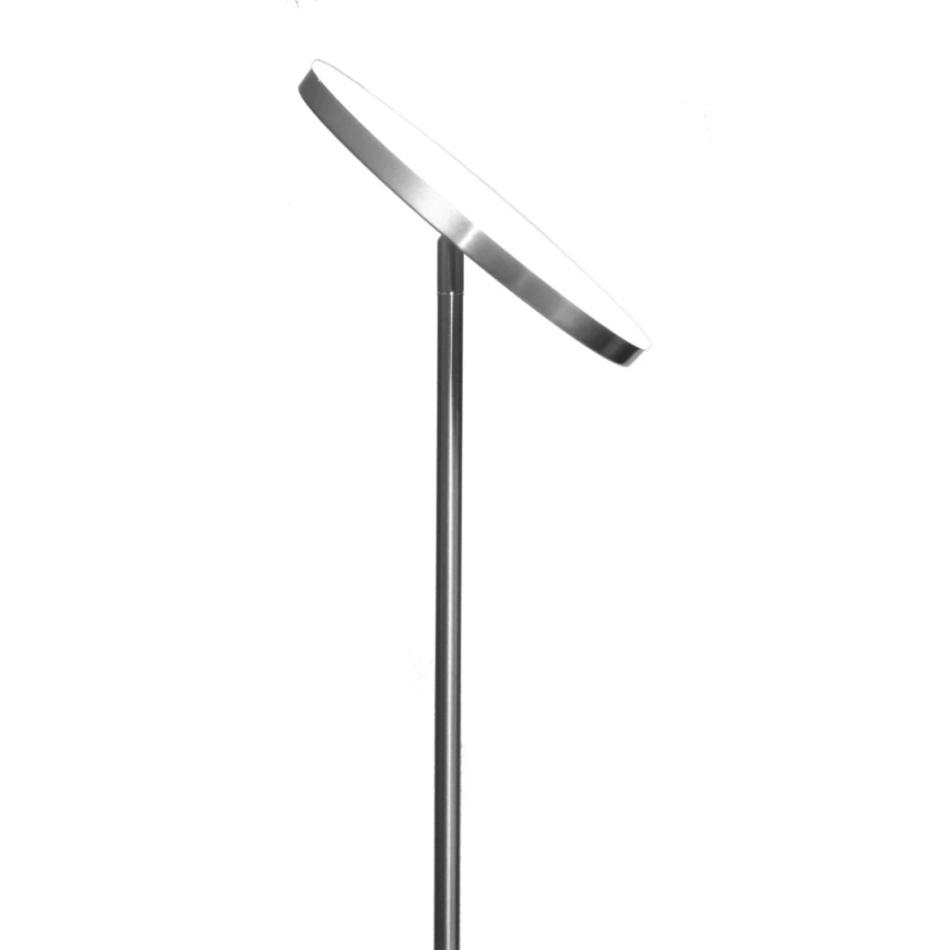 Piantana LED dimmerabile NORA LED/25W/230V 2200/3000/4000K + LED/5W 3000K, cromo opaco, con telecomando