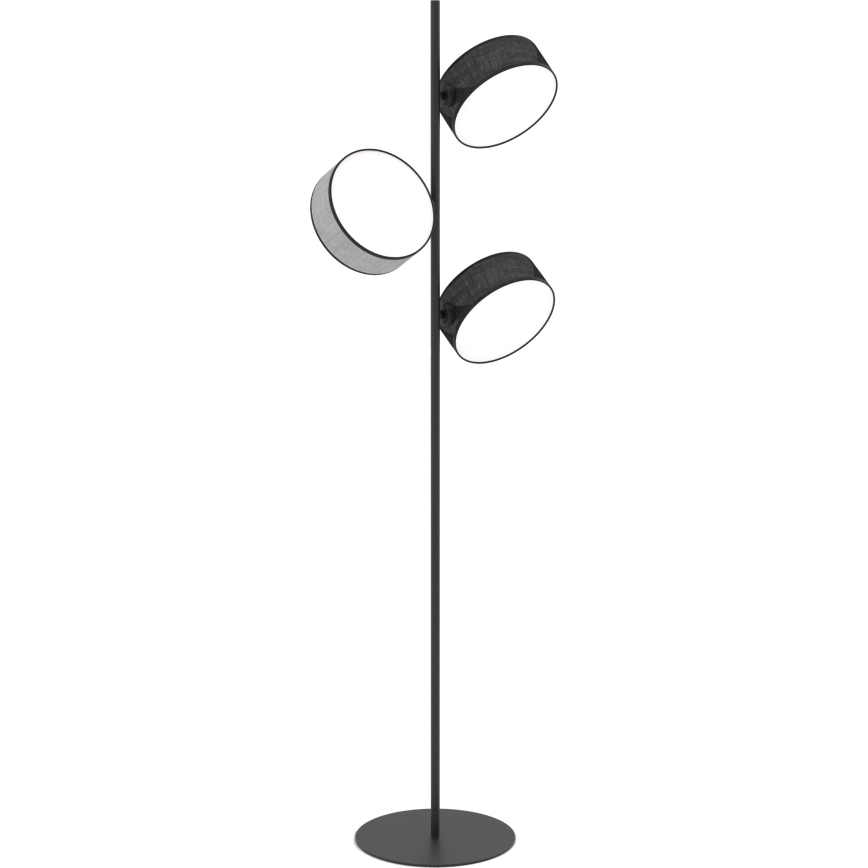 Lampada da terra DRUMZ 3xE14/10W/230V nero/grigio